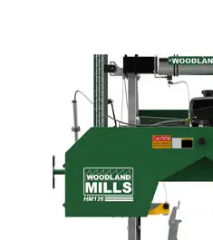 close up of woodland-mills-HM126 sawmill